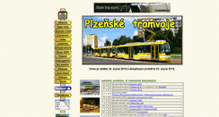 Desktop Screenshot of plzensketramvaje.cz